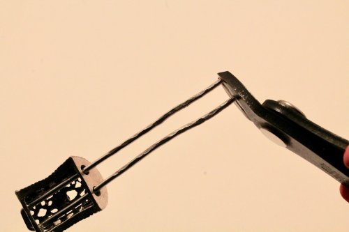 Judy Freyer Thompson's Elegant Earrings Take 2 - , Contemporary Wire Jewelry, Filing, Finishing, Forging, Forging Jewelry, Jewelry Forging, Drilling, Drill, trim the wires